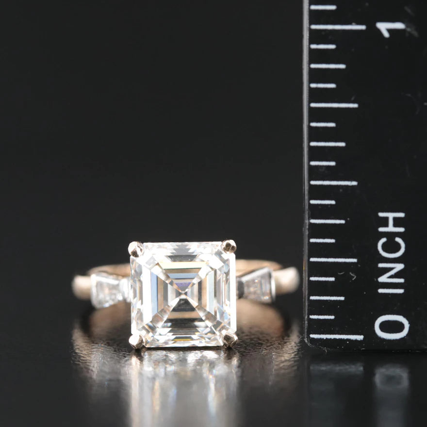 14K 4.01 CTW Lab Grown Diamond Ring lot# 23447