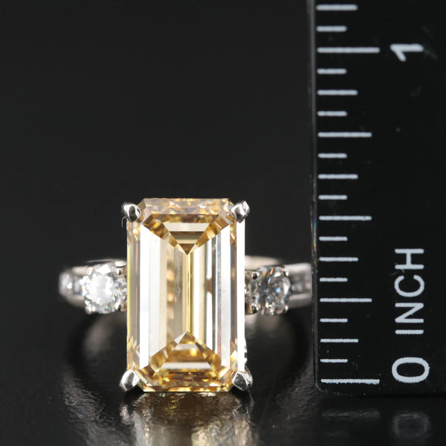14K 8.24 CTW Lab Grown Diamond Ring lot#34545