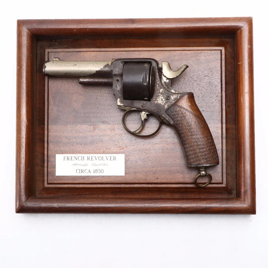 French Revolver in Frame, 19th Century Lot#53467