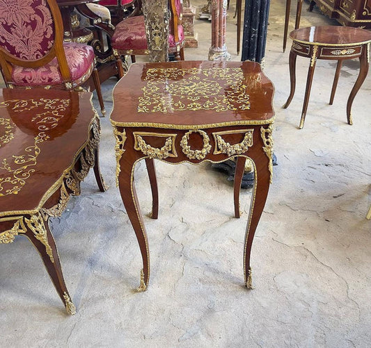 French Louis XV 24k Gold Table Antique table Gothic furniture  lot# 93300